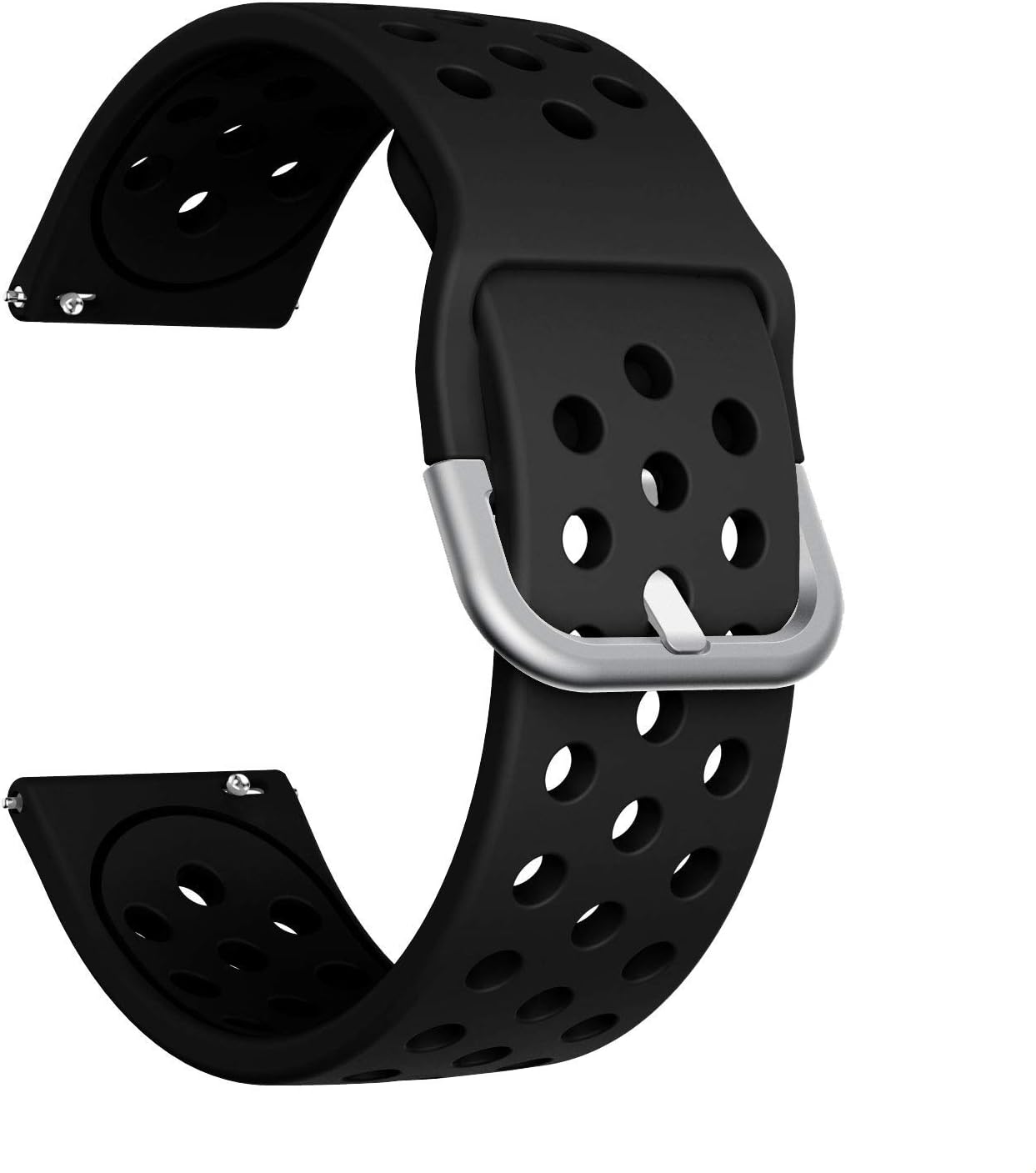 Quick Release Watch Band 22mm Silicone Strap Compatible for Samsung Galaxy Watch3 45mm,Galaxy Watch 46mm/Gear S3 Classic/Frontier with 22mm Lug