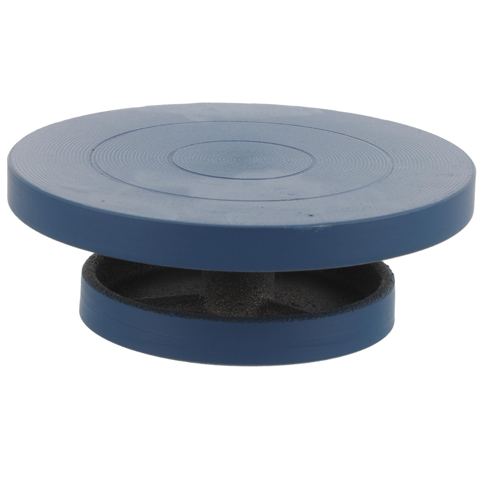 Plato Giratorio de Hierro para Arcilla, Azul, Base Estable y Suave