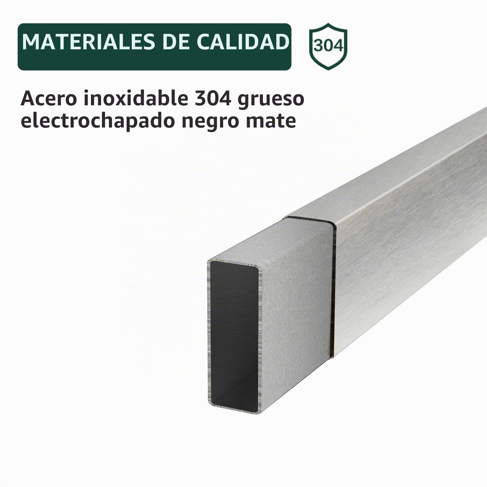 Vista Toallero Adhesivo Baño de Acero Inoxidable SUS304 Toallero Pared Resistente y Duradero 40cm Plata