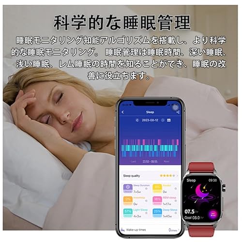 スマートウォッチ 正規品【2025年新登場・2.04インチ大画面】日本製センサー Bluetooth5.3通話機能 睡眠管理 IP68防水 活動量計 スポーツウォッチ 多種類運動モード 文字盤自由設定 iPhone/アンドロイド対応 歩数計 着信通知 遠隔カメラ スマホを探す 天気予報 音楽制御 女性生理管理 Smart Watch 日本語説明書 (ブラックTPU)