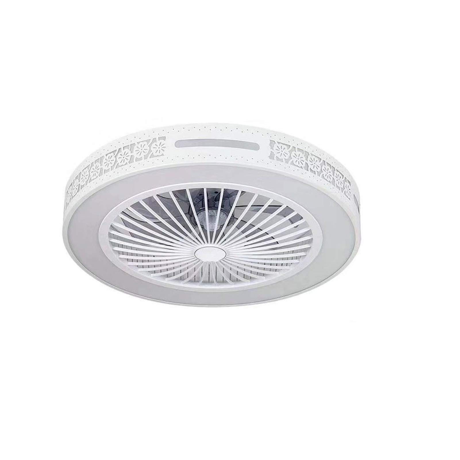 Lampe de ventilateur LED de plafond invisible et silencieux pour chambre et pièces de vie