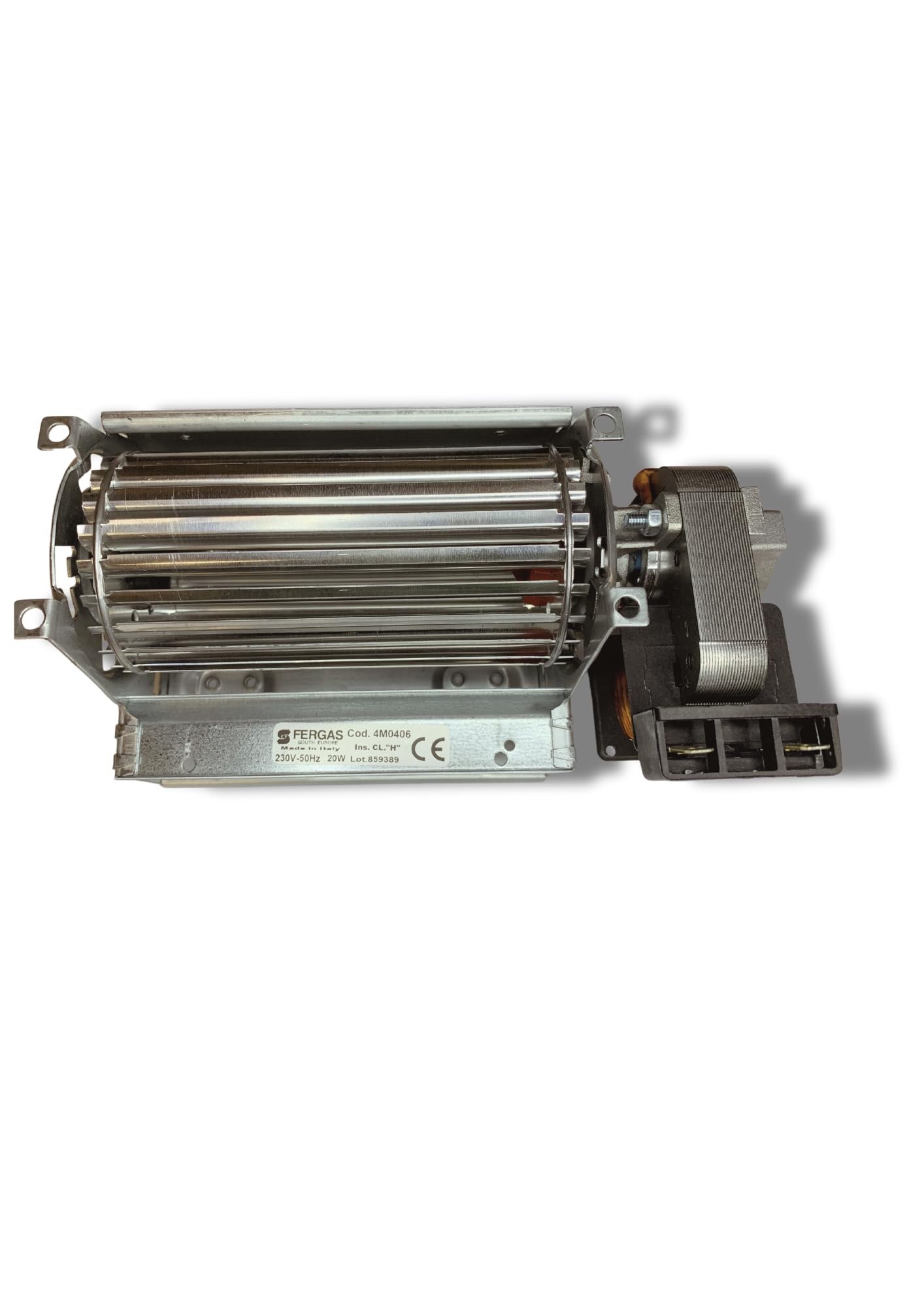 Ventilador tangencial Fergas 4M0406 (T A 60/1-120/15) Caudal 81 m³/h 20 W Equivalente Trial TAS12B-039 para chimeneas Montegrappa LH6/LH9/LH12 y Anselmo Cola Recambio 14706036