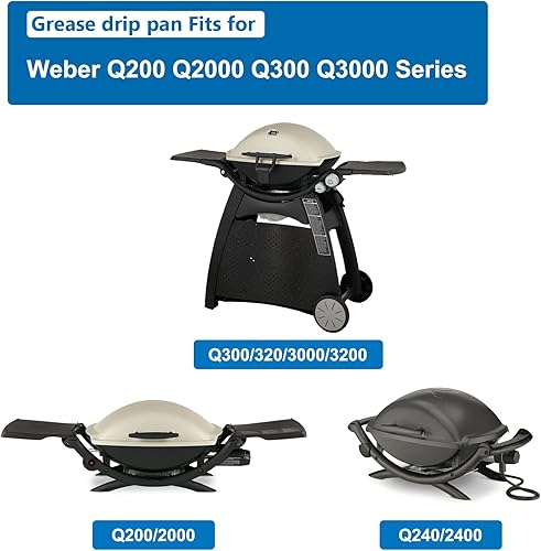 Vista 41 de Uniflasy Bandeja de grasa 69804 con bandeja de captura 67047 para parrillas de gas Weber Spirit serie 300, Spirit E310 E320 E330 S310 S320 S330