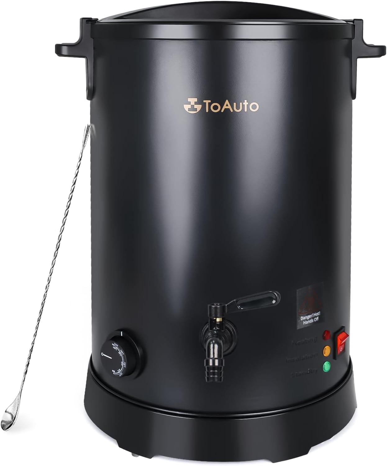 TOAUTO 30Lbs Commercial Wax Melter for Candle Making Large Electric Wax Melting Pot for Candle Making Business with Temperature Control & Quick Pour Spout