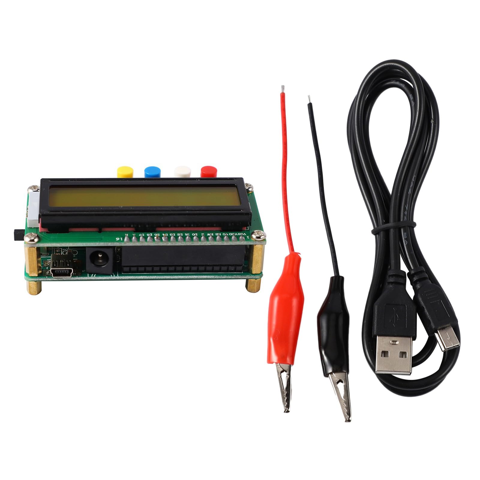 LC100-A - Medidor de capacitancia de inductancia digital LCD de alta precisión para prueba de condensador Mini interfaz USB