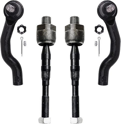 Miniatura 57 de Detroit Axle - 4 barras de acoplamiento delanteras para Hyundai Elantra Forte Koup Forte5, 4 extremos de barra de acoplamiento interiores y