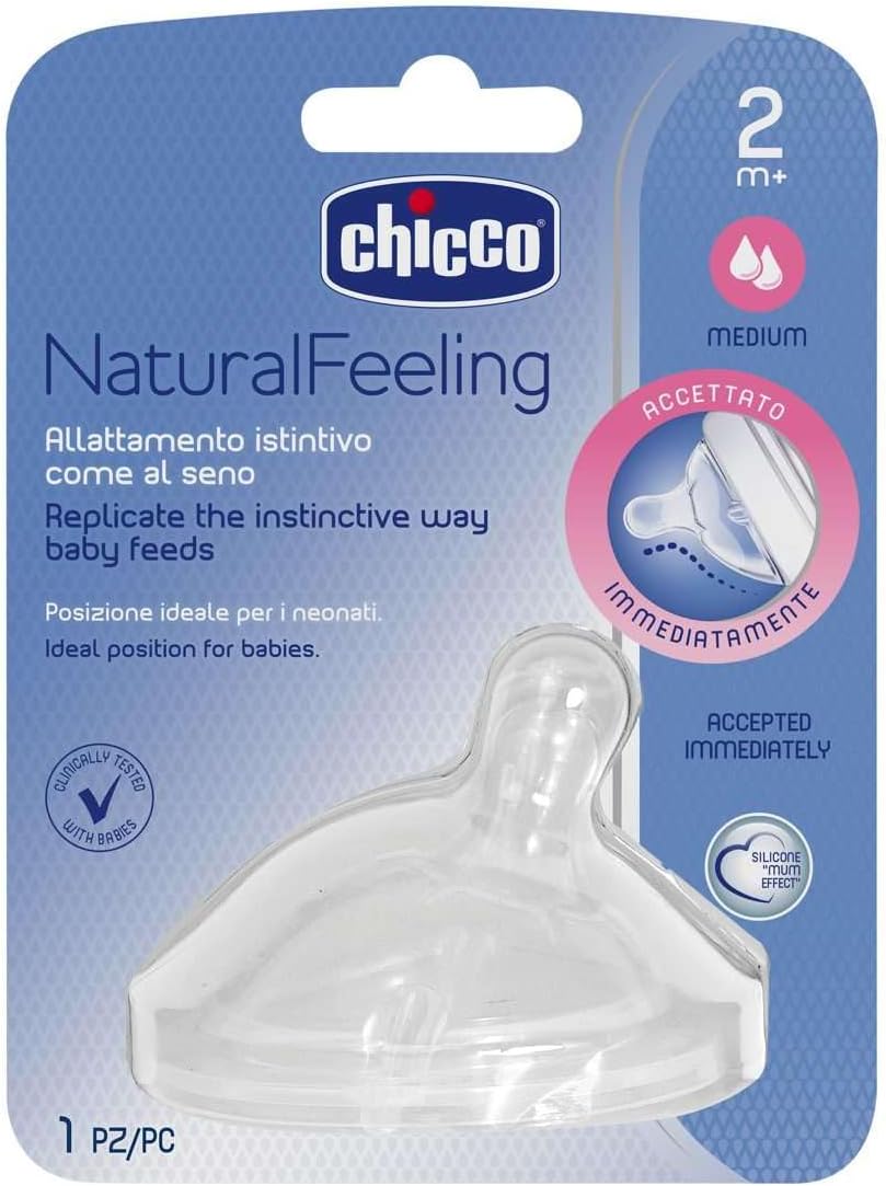 Chicco Teat Stepup New 2m + Medium Flow