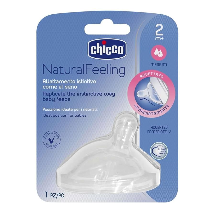 Amazon.com : Chicco Teat Stepup New 2m + Medium Flow : Baby