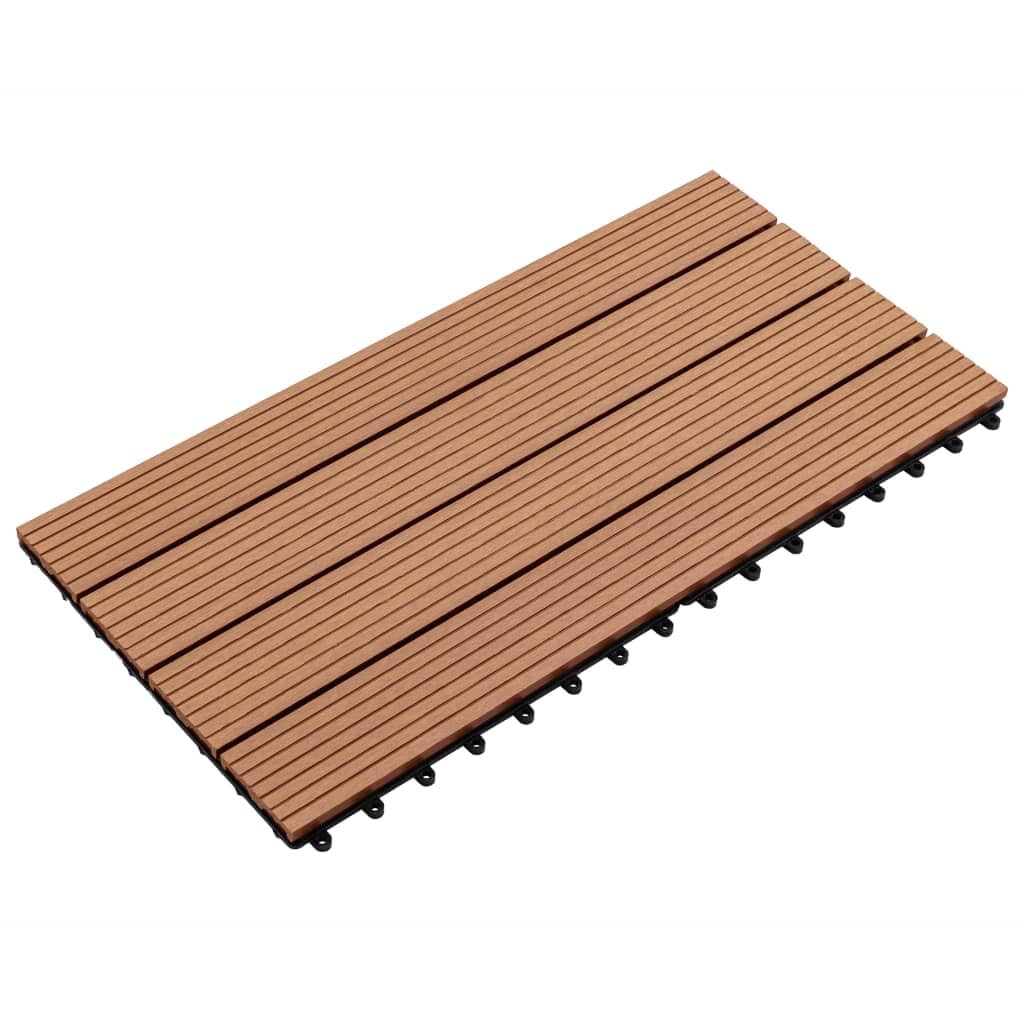 Materiały budowlane - płytki WPC 60x30 cm 6 szt. 1 m² brązowe okucia