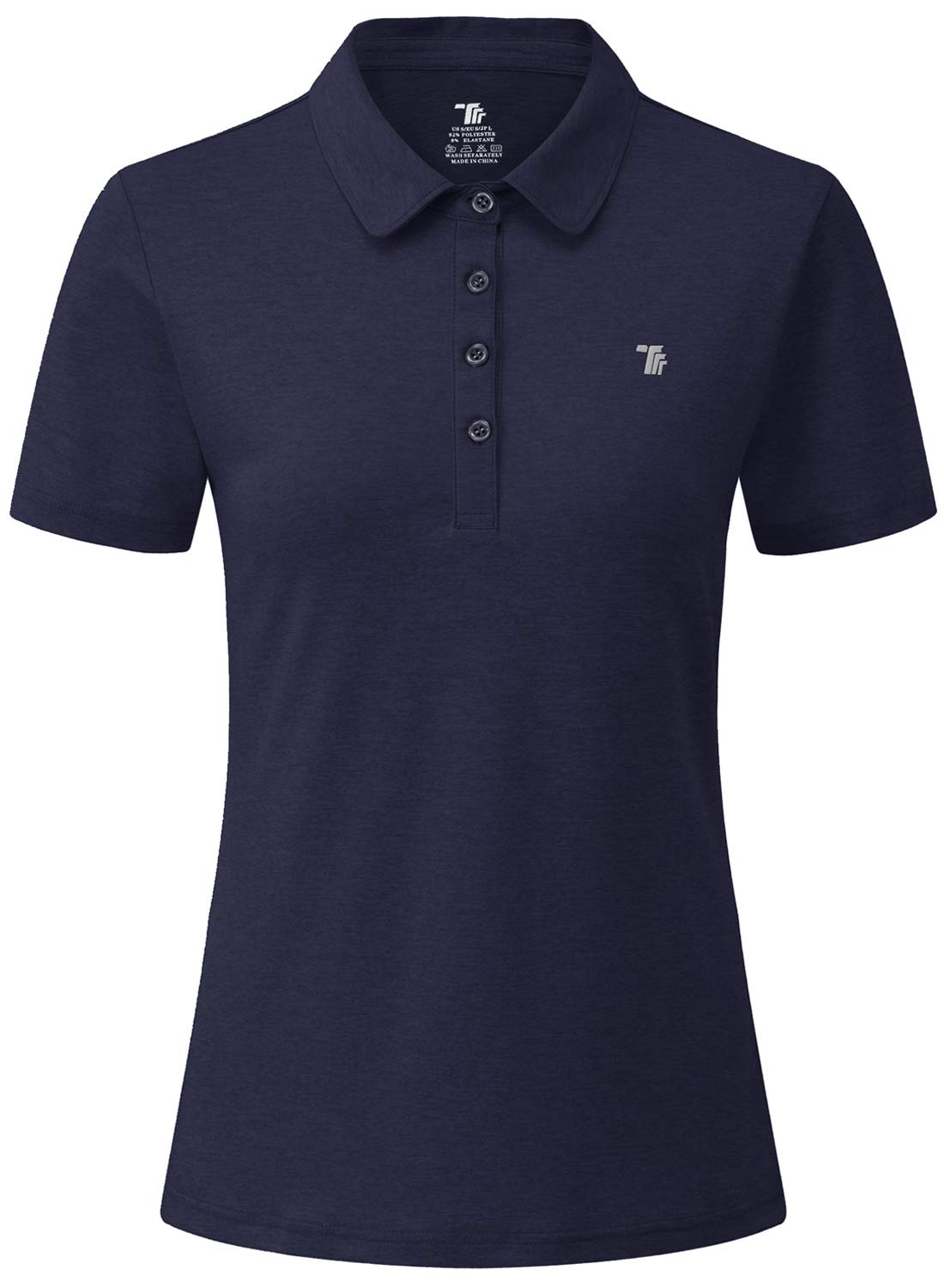 JINSHI Polo de Manga Corta Camisa de Golf para Mujer