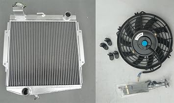 Aluminum Radiator & Fan for 1966-1970 Datsun Roadster Fairlady Sports 2000 SRL311 / SR311