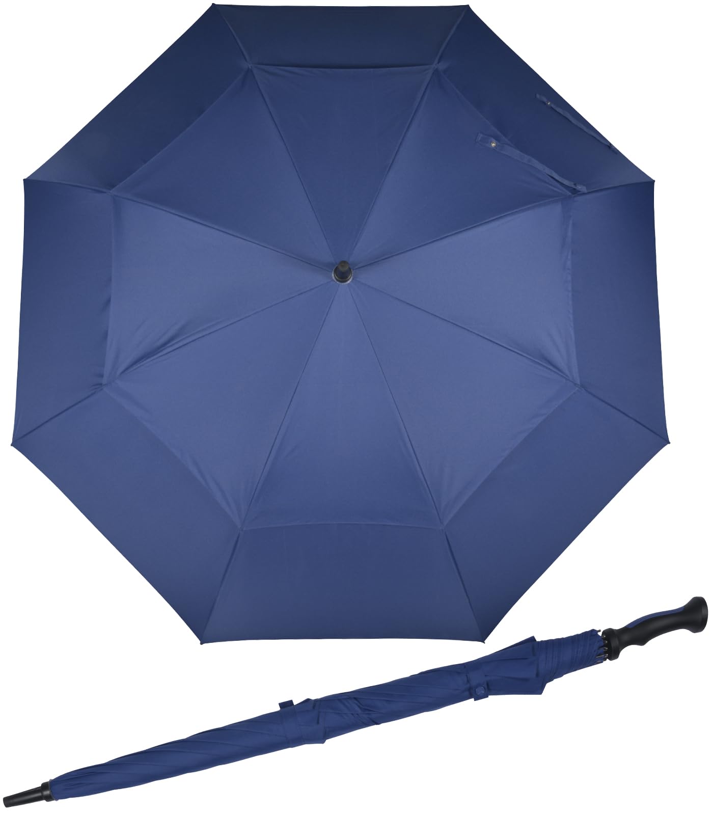 iX-brella Ombrello da golf in fibra XXL, 130 cm, automatico, doppio tetto con rivestimento di ventilazione