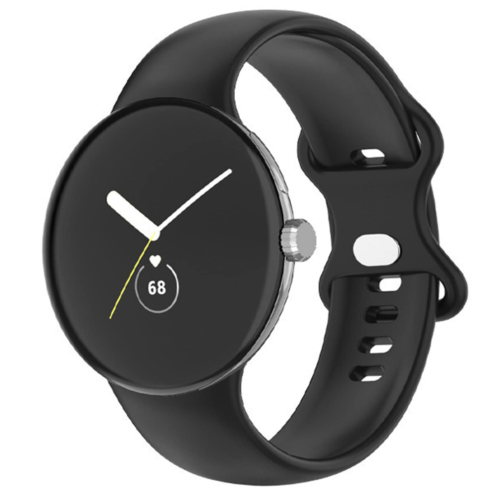 Compatible for Google Pixel Watch Band Blueshaweu New Soft Silicone Sport Replacement Straps 2022 Compatible for Google Pixel Watch (S size