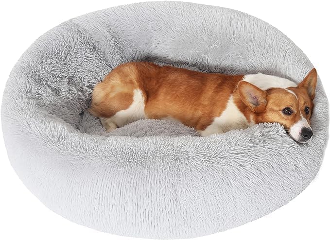 Cama Redonda para Perro Grande 102cm Lavable Antiansiedad