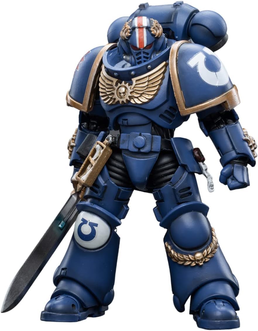 JOYTOY Action Figures Warhammer 40K 7.8inch Ultramarines Primaris Lieutenant Argaranthe 1/18 Movable Model Collectible Figurine