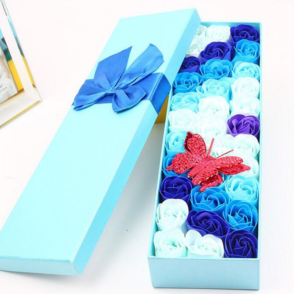 Amazon Menshow メンズショウ ローズ プレゼント フラワーソープ 33輪 母の日 クリスマス 結婚内祝い 卒業 恋人 贈り物 香り 枯れないお花 結婚式 二次会 イベント 装飾 出産内祝い お誕生日祝い 内祝い 香典返し 新築 快気祝い 記念品 石鹸フラワー 箱付 リボン付き