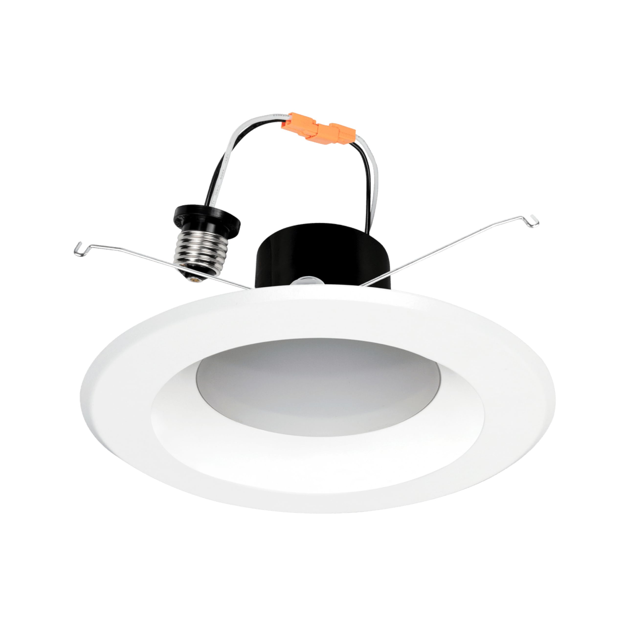 goodlite 5" & 6" led round retrofit downlight, 14w, 1350 lumens, 5cct selectable 27k-30k-35k-41k-50k, cri 90, dimmable, e26 base, ul listed & wet rated, 120v – recessed can light replacement (g-48339)