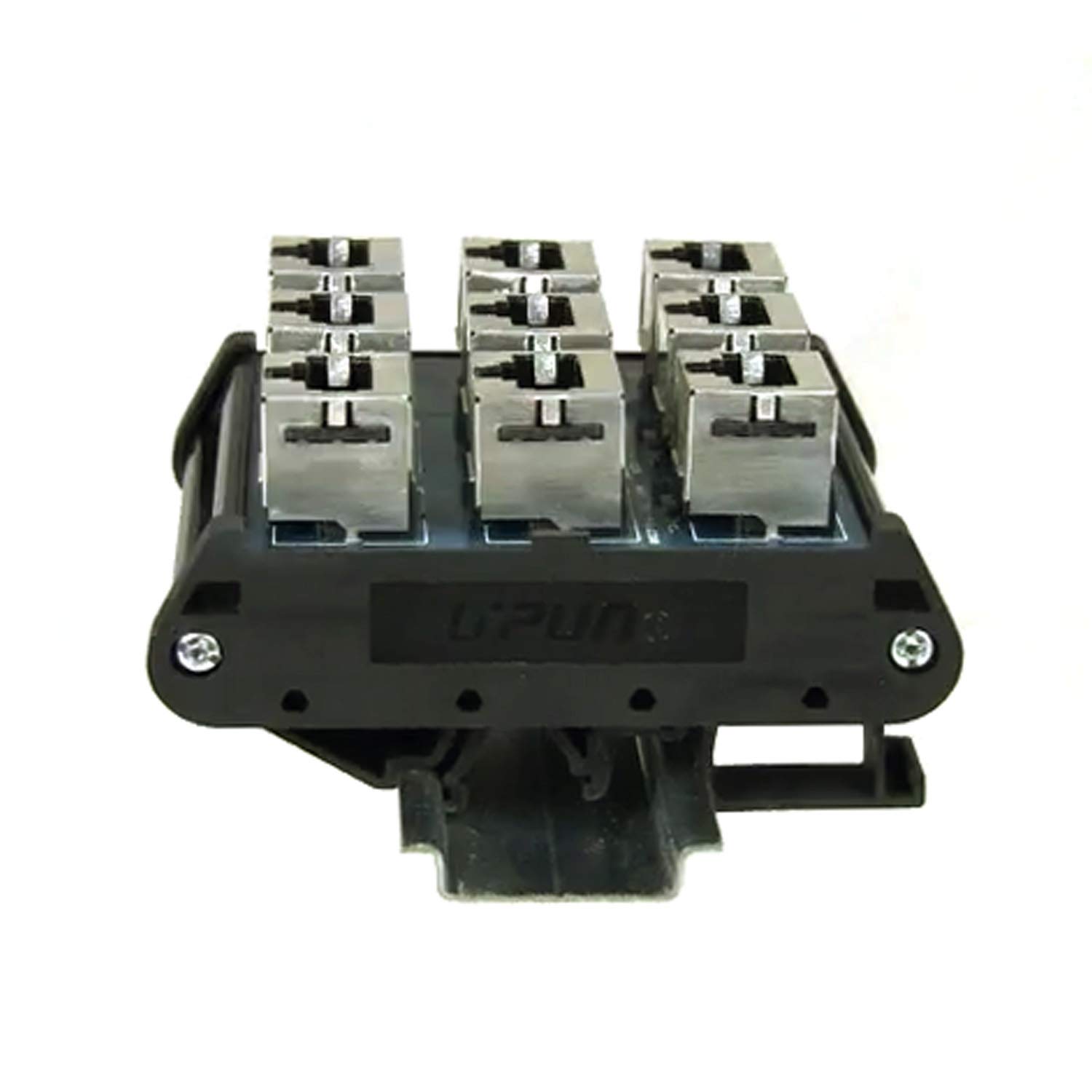 ASI 16033, Type IMRJ0845-3X3, Patch Panel Interface Module, DIN Rail Mounted, Connects 3 Sets of 3 Cat5e Ethernet Cables through 3 Circuits