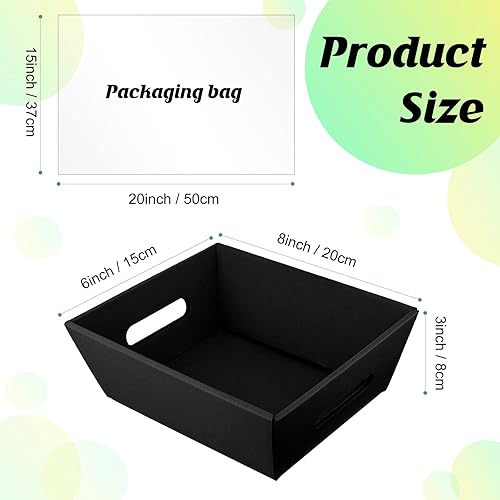 Miniatura 2 de Fainne 106 cestas vacías para regalos, cesta de regalo a granel incluye 30 cestas de regalo vacías con asas, 40 bolsas de plástico y 36 lazos