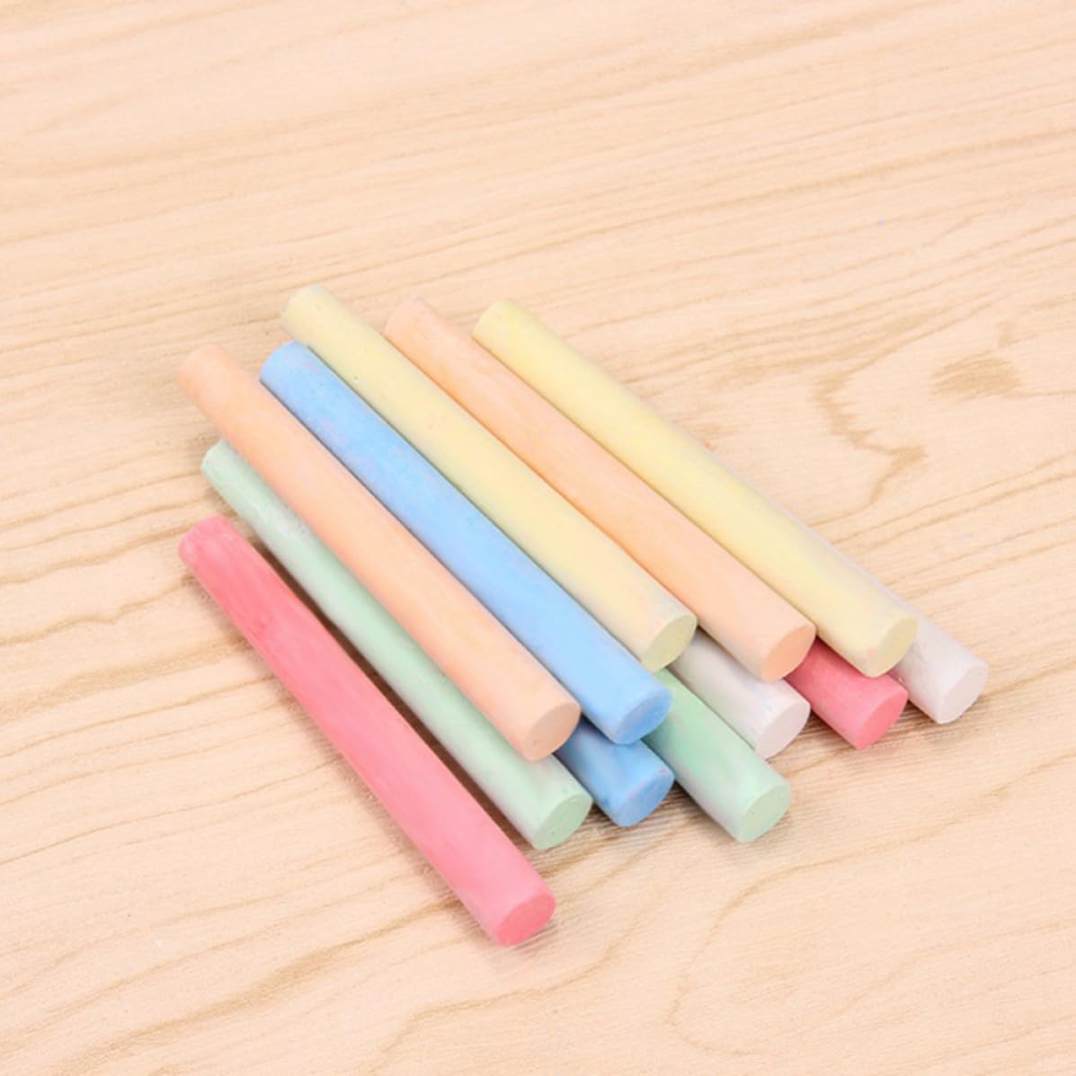 Toyvian 4 Cajas Cajas de Tizas sin Polvo de Yeso Blanco para Pizarra, Ligeras y Seguras, Ideales para Profesores en Actividades de Escritura y Pintura