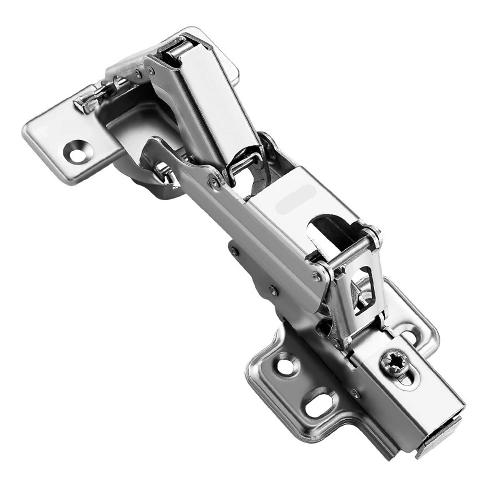 Axylqjvznc Jl651-3 Full Overlay 2-Pack 165° Large-Angle Hydraulic Cabinet Hinges – Soft-Close Damped In Cold-Rolled Steel