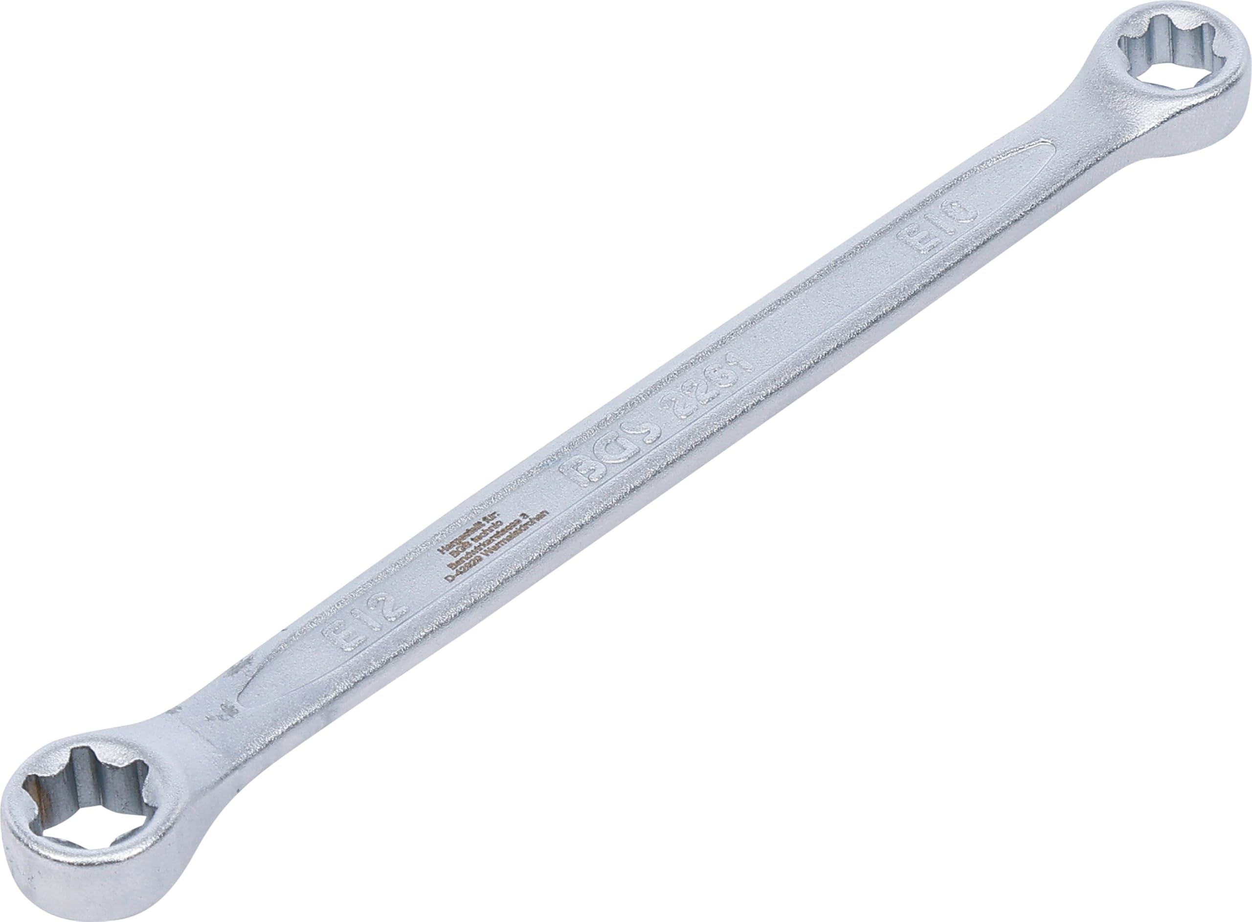 Bgs Silver 2261 | Double Ring Spanner With E-Type Ring Heads | E10 X E12