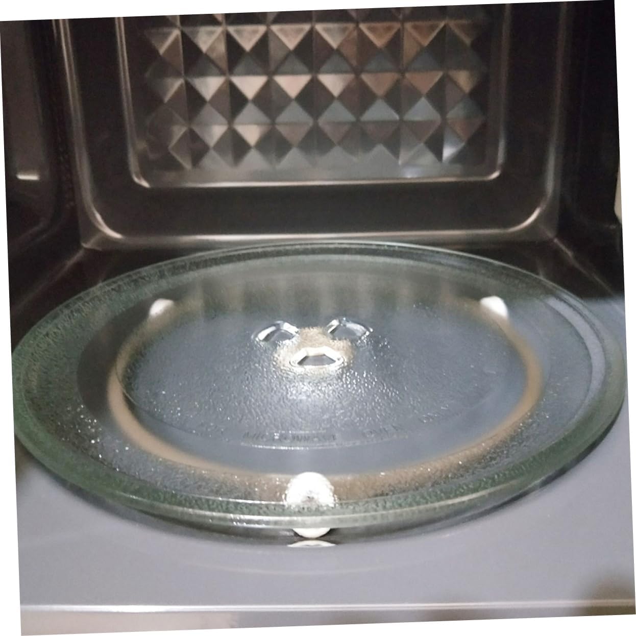 2Pcs Microwave Oven Turntable Holder with Three Wheels Oven Tray Ring for Plates Microwave Rack for Smooth Rotation and Enhanced Heating