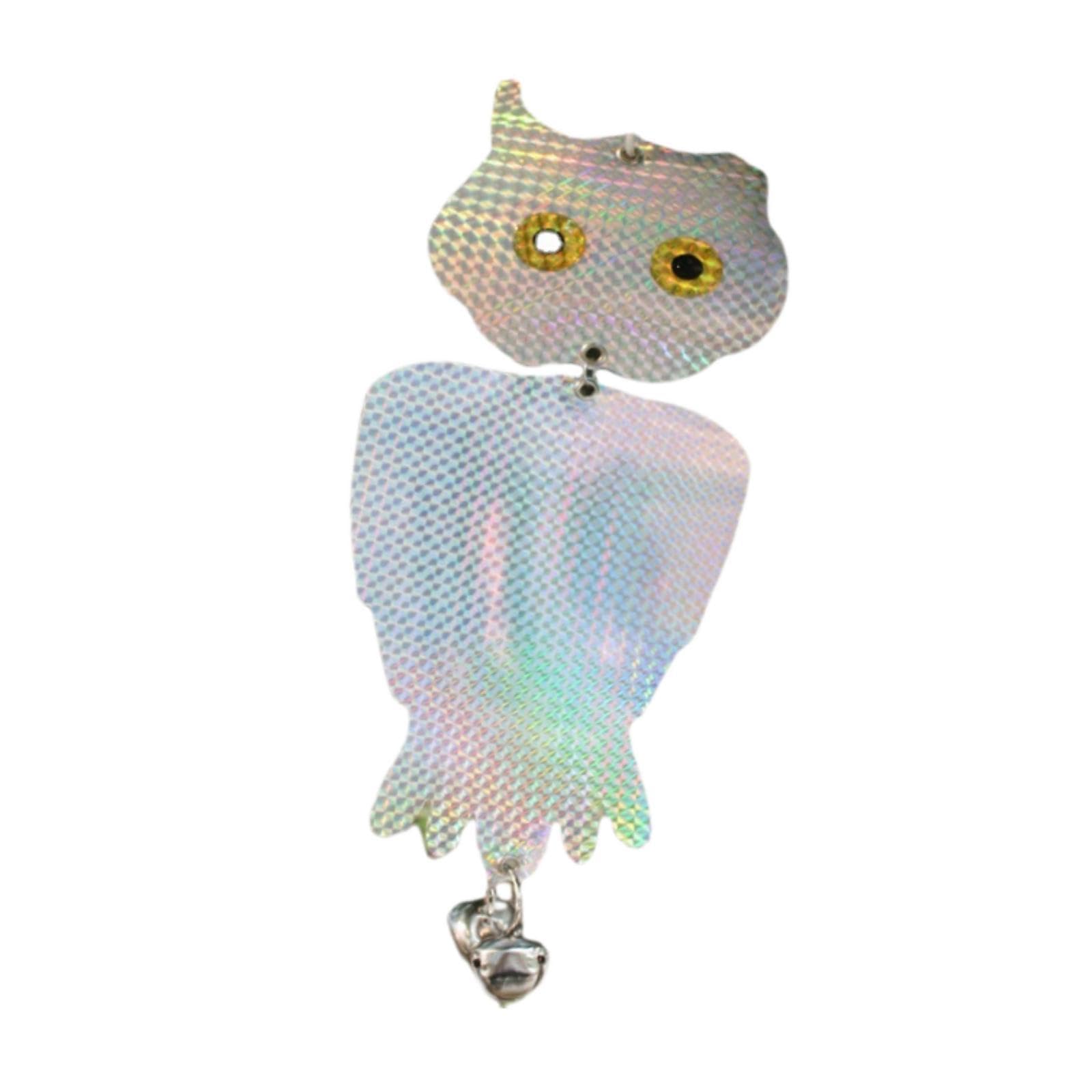 Hanging Reflective Owl Bird Scare Fake Owl Decoy for Sparrows Patio Window |Home & Garden | Yard, Garden & Outdoor Living | Gardening Supplies | Weed & Pest Control | Other Weed & Pest Co-image-17