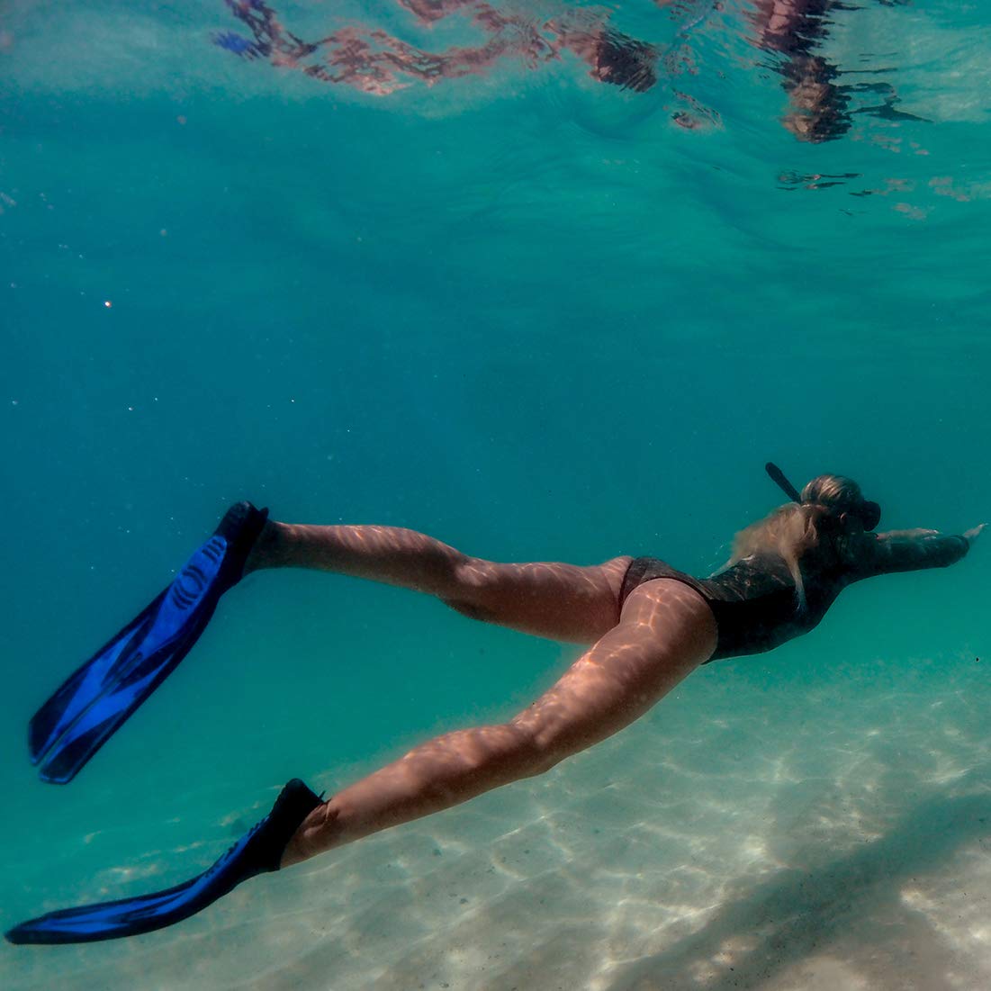 Sier Fins Aletas de Snorkel divididas, Aletas de Buceo de pie Completo y Aletas de Aletas de Buceo, Incluye Bolsa de Malla