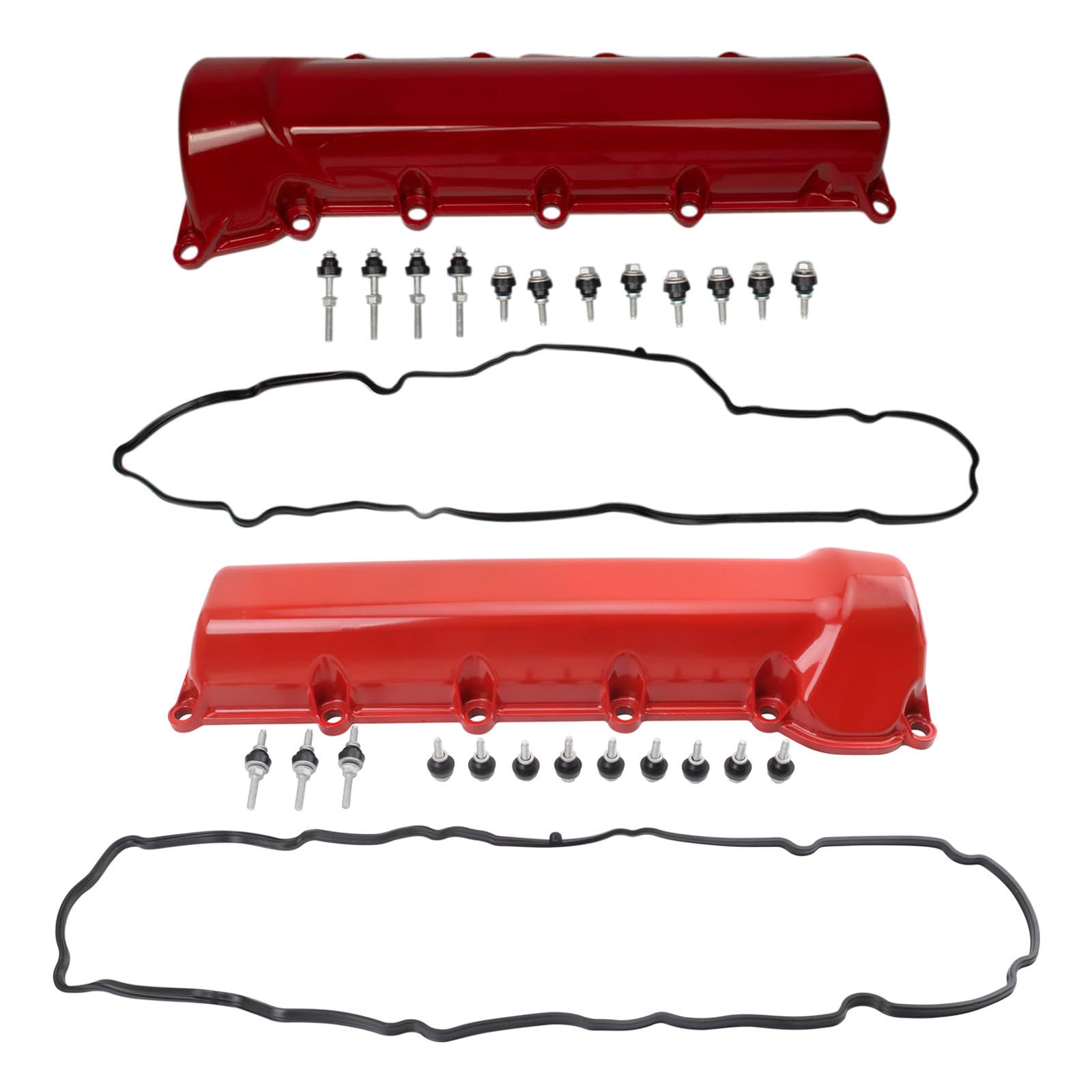 TRQ Valve Cover Set Left & Right Bank Compatible with 2007 Chrysler Aspen 2000-2007 Dodge Dakota Durango 2002-2007 Ram 1500 2006-2007 Jeep Commander 1999-2007 Grand Cherokee Mitsubishi Raider