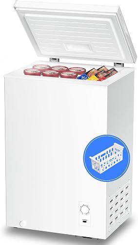 Kismile D6880-WHITE 2.7 cu ft Chest Freezer White