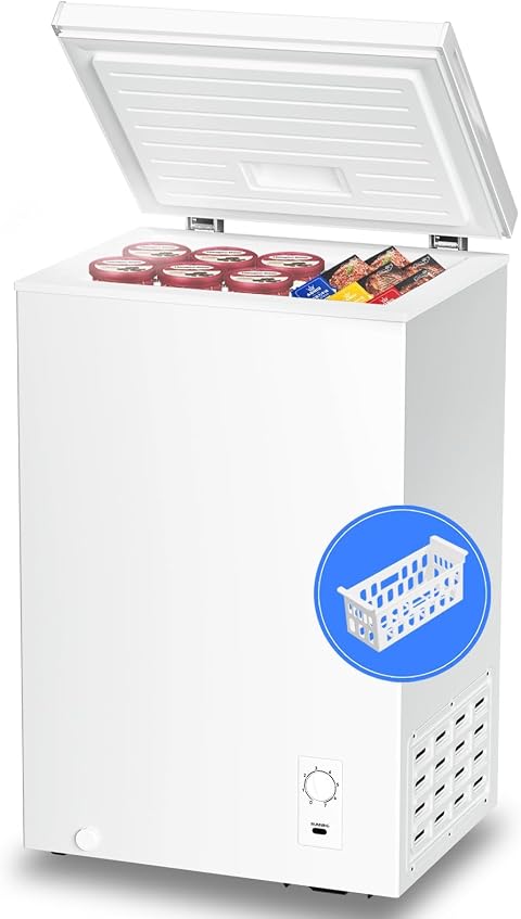 Kismile D6880-WHITE 2.7 cu ft Chest Freezer White