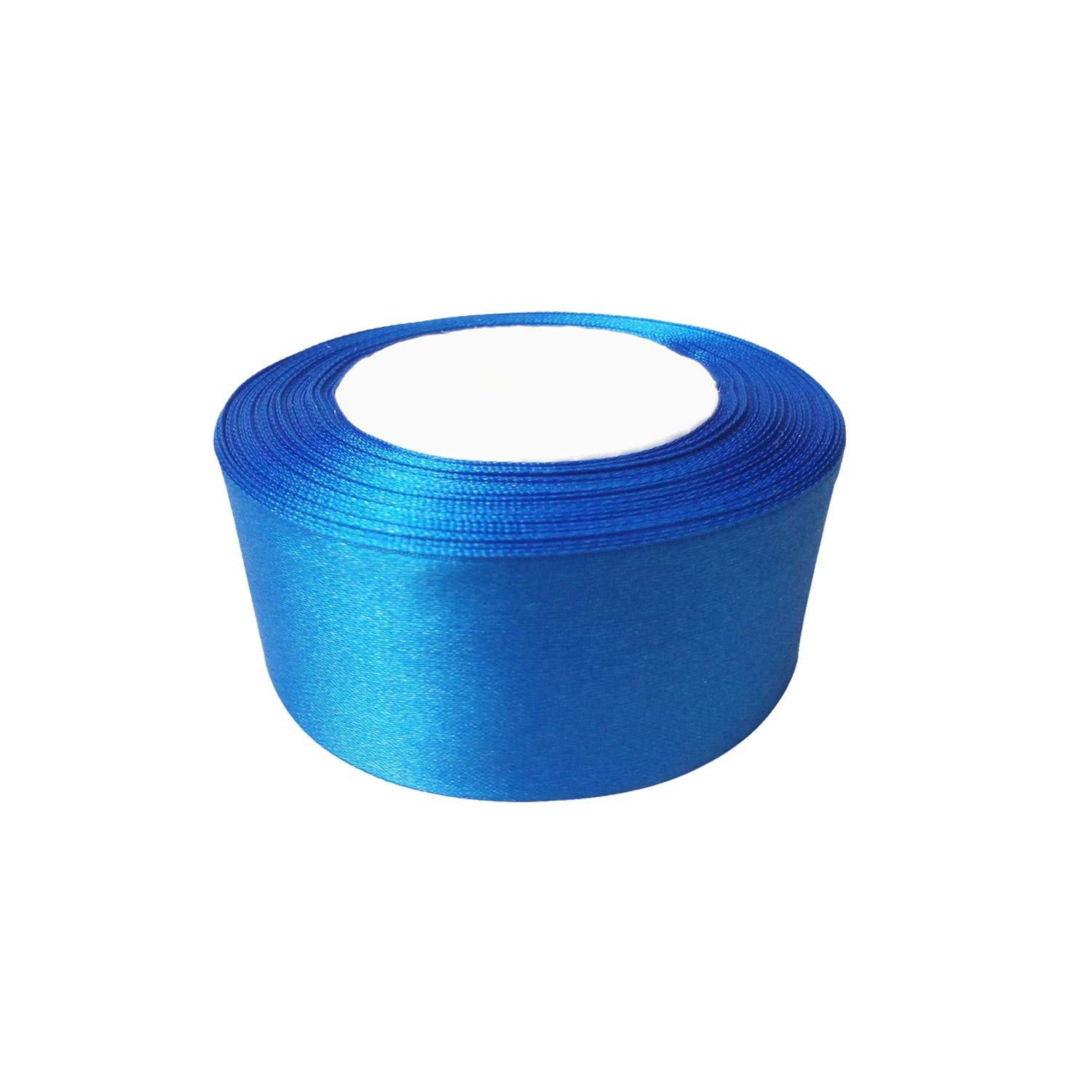 Trimming Shop Royal Blue Ribbon Roll - 50mm x 25 Metres - Double Sided Satin Brightly Coloured - 100% Polyester - for Gift Wrapping, Decorating, Arts and Craft - Machine Washable