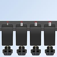 Vista 6 de Paquete de 2 Abrazaderas en C Ajustables de Servicio Pesado con Montaje de Espárrago de 1/4" - Abrazadera de Escritorio de Acero para Lámpara