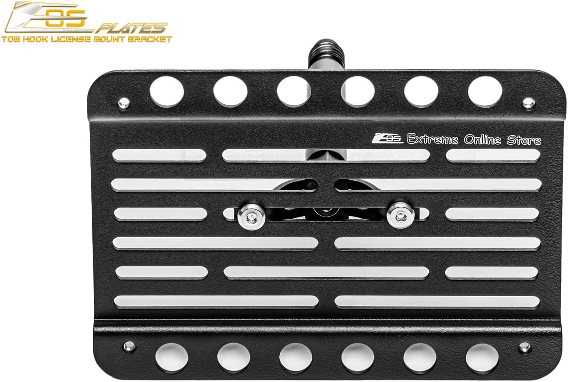 Replacement for 2022-Present Audi E-tron GT Models | EOS Plate Front Bumper Tow Hook License Plate Relocator Mount Bracket (Mid Sized)