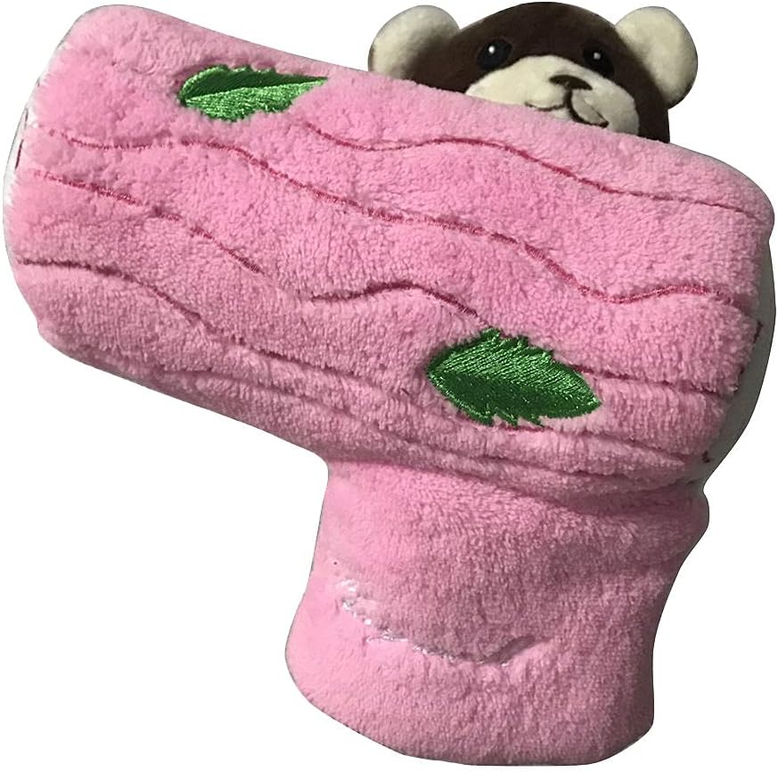 Golf Club Headcover, Golf Putter Cover Novelty Animal (Pink)