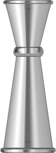 Miniatura 9 de Homestia - Jigger de cóctel doble con medidas en el interior (OZ&ML) - Barra de acero inoxidable para medición de 2 oz y 1 onza de herramienta de