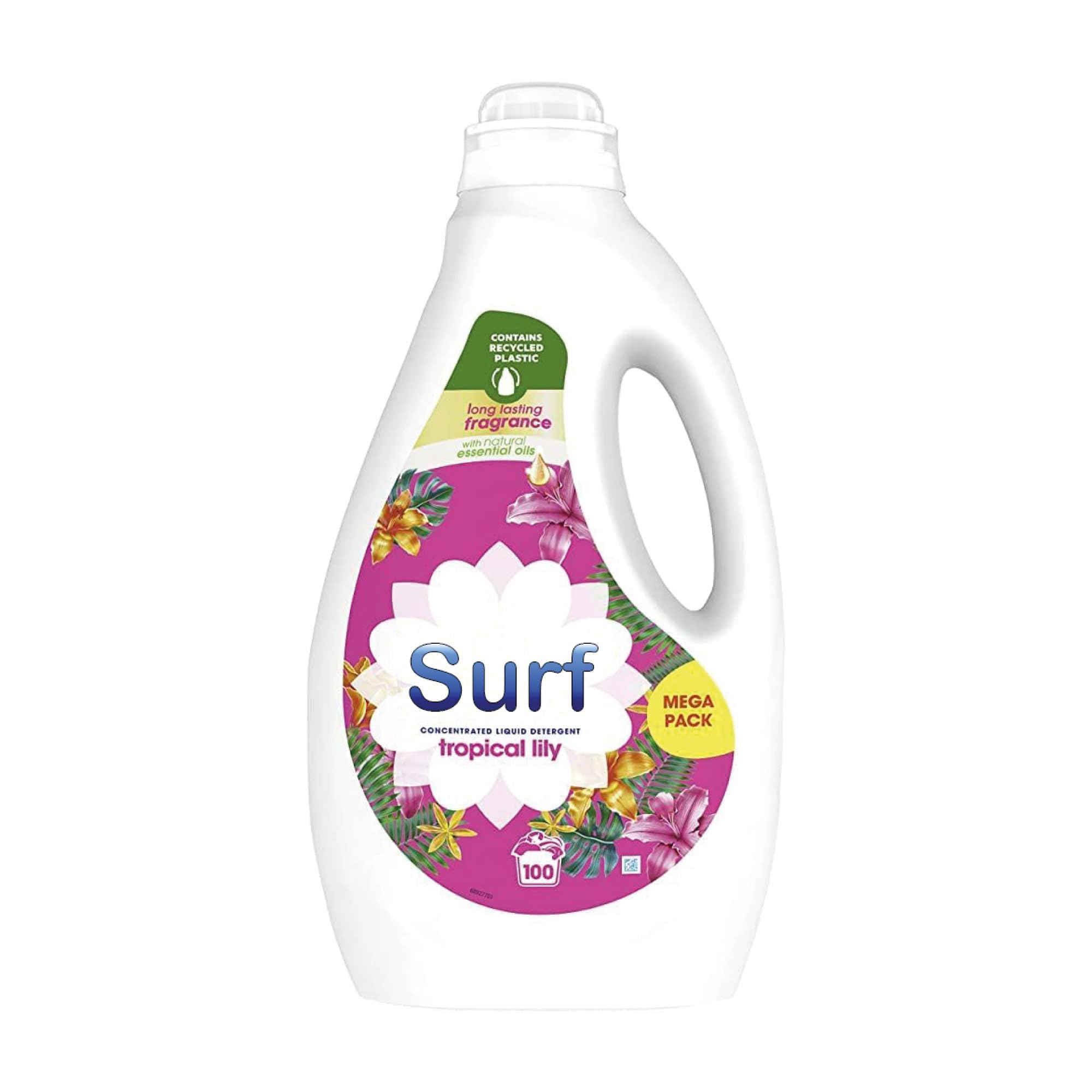 Surrf Tropical Lily & Ylang Ylang Professional Biological Detergent | Fresh & Clean Washing | Long Lasting Fragrance | 5L | (Pack of 2)