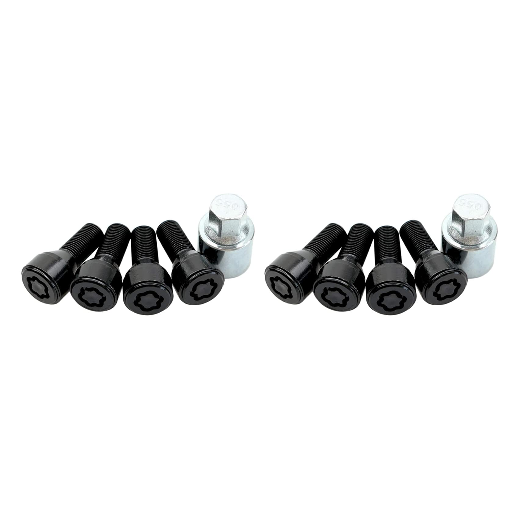 Set di 8 bulloni antifurto per ruota 14 x 1,25 mm per alta tipologia di serratura ruota set 36136792851