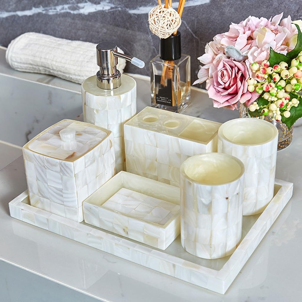 Sanitary Seven Piece Bathroom Wash Cup Set Hotel Model Room Bathroom Soft Decoration