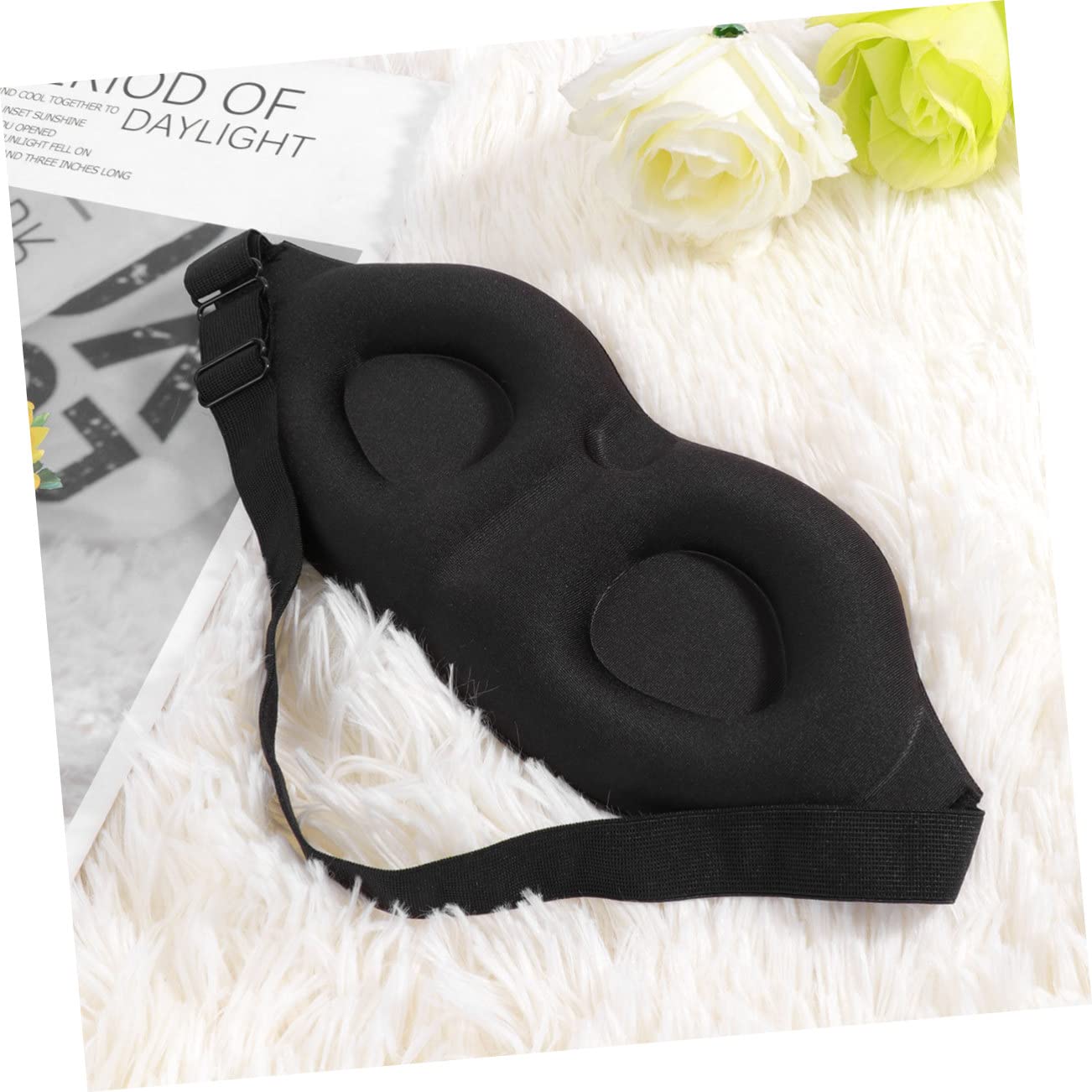 Beaupretty 3 Antifaces Para Dormir 3d Estereoscópicos Lentos Paquete De 3 Antifaz Opaco Esponja Para Oficina Hogar Dormir Hebilla Ajustable De La Fatiga Ocular.
