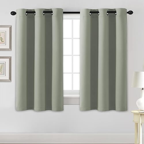 Miniatura 292 de H.Versailtex - Cortinas opacas con aislamiento térmico para oscurecer la habitación, cortinas extralargas, paneles con ojales