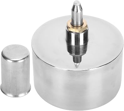 HAOX 400ml Alcohol Lamp, Stainless Steel Alcohol Lamp Burner, Thickened Explosion-Proof, Laboratory Chemistry Alcohol Burner Lamp, Dental Lab Lamp, Heating Lamp with Metal Cap, Heating Equipment