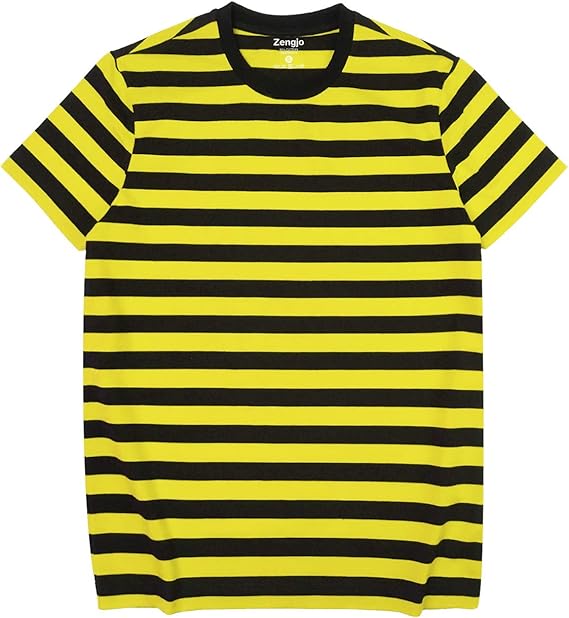 Amazon Zengjo メンズ ストライプシャツ 半袖tシャツ Tシャツ カットソー 通販