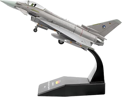 Miniatura 7 de 1100 Eurofighter Typhoon EF-2000 German Jet Fighter Modelo de avión fundido a presión para colección de exhibición o regalo