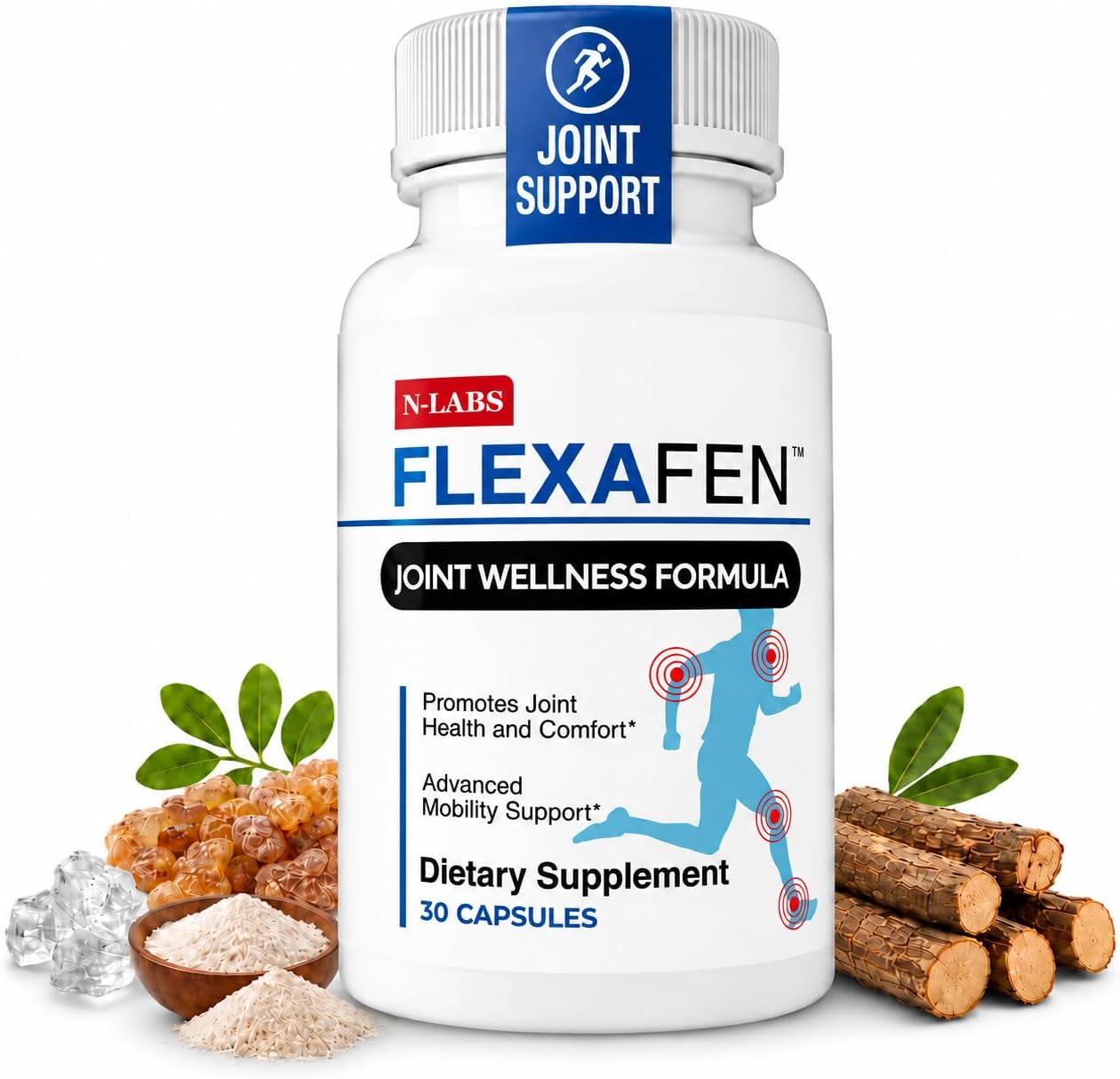 Flexafen Joint Supplement for Men and Women with MSM and Boswellia Extract