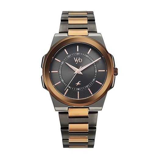 Quartz Gun Round Dial Men's Watch | Stainless Steel Strap Material Analog | Guys Analog Watches