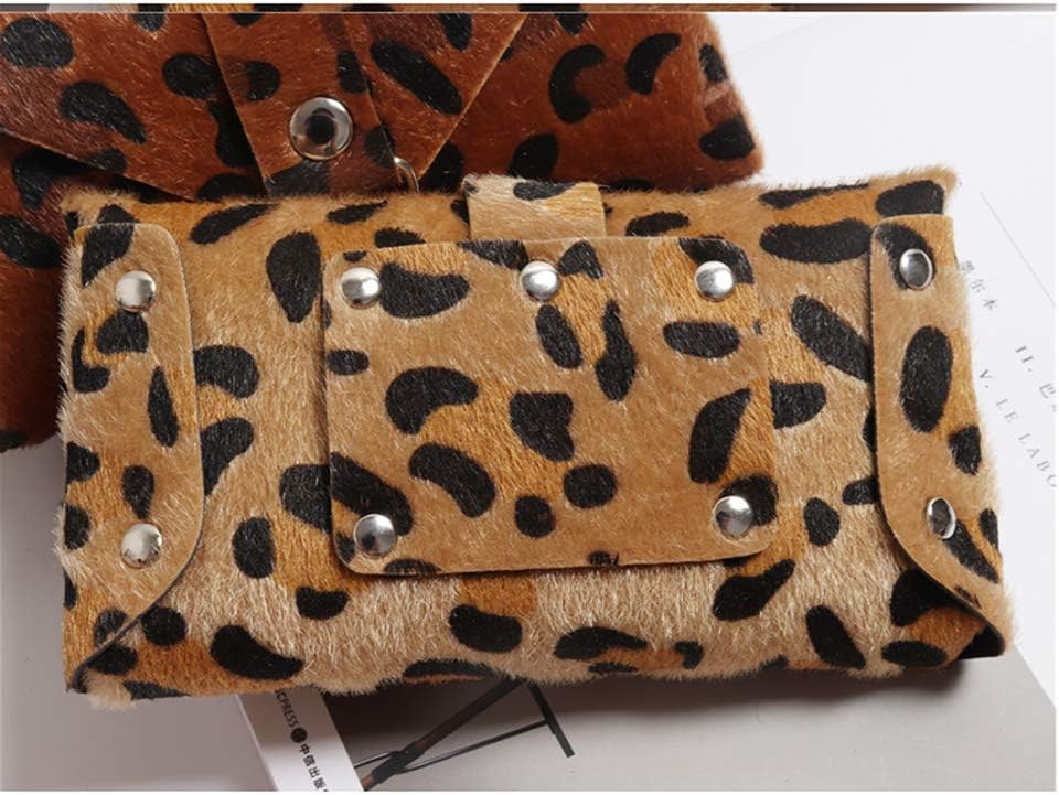 Fashion Women's Leopard Faux Leather Waist Fanny Belt Pack Bag Phone Purse For Girls Women