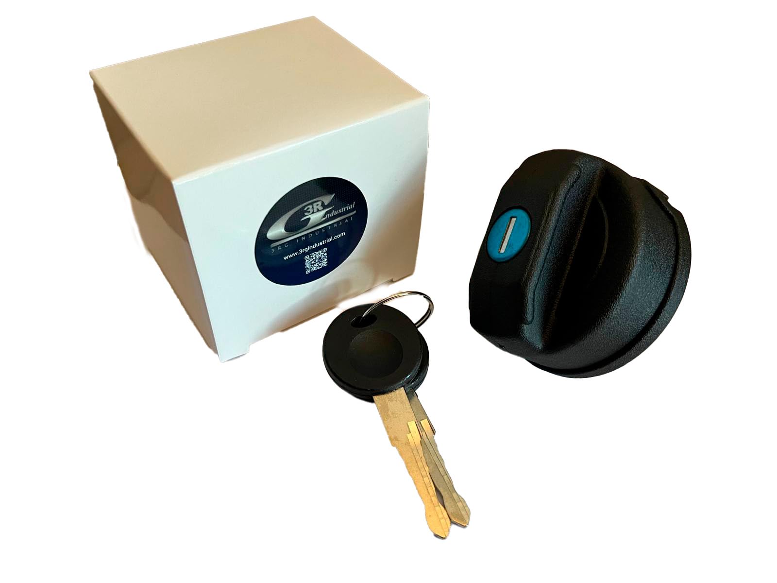 3RG INDUSTRIAL - Bouchon de réservoir de carburant avec clé - OEM 191201551 - Pièces de rechange pour moteur et autres pièces de véhicule - Compatible avec les différents modèles de voiture.