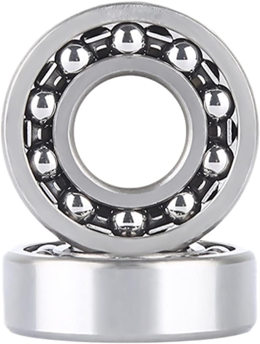 4PCS Machinery Industry Double Row Aligning Ball Bearing 1200 1201 1202 1203 1204 1205 1206 1207 1208(1202 15X35X11)